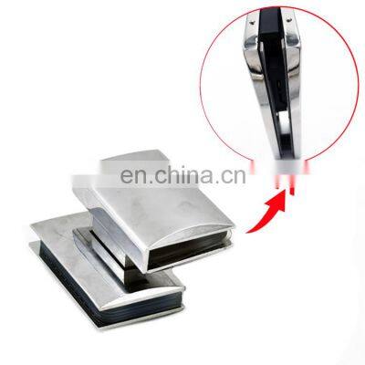 Heavy Duty 180 Degrees Soft Closing Frame Corner Door Wall to Glass Hinges Bathroom photo-3