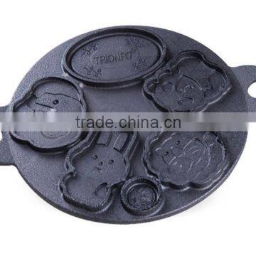 TRIONFO cartoon cast iron circle animal cake mould/pan