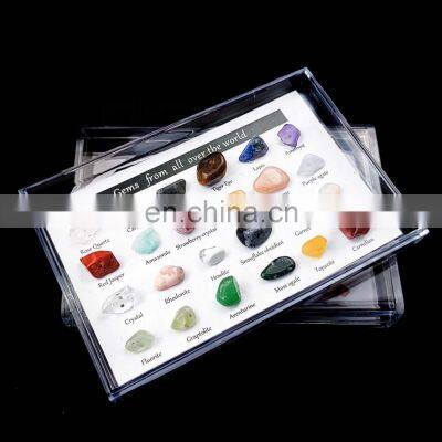 Natural Stone Gemstone Beads Agate Khambhat Rocks And Crystal Specimens Set Natural Mineral Teaching Specimen In Gift Box photo-4