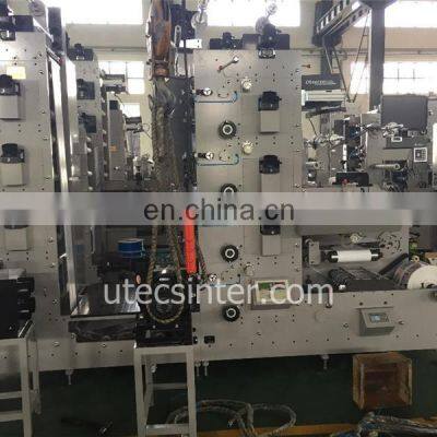 UTR320 3 Inch Air Shaft Pvc Shrink Film Label Flexo Printing Machine, LED UV Oven Sticker Flexographic Press Printer photo-4