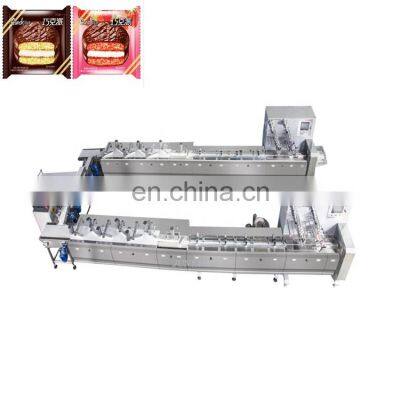 Full Automatic Two/Three/Four Packing Line Machine for Chocolate/Cake/Wafer/Swiss Roll/Nougat