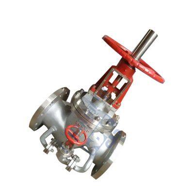 New Design Bypass Oxygen Stop Valve Stainless Steel Flange Stop Valve photo-2