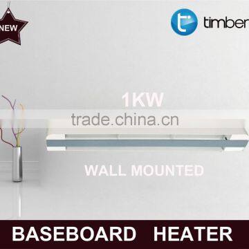 Wall hang glass panel electrical stainless steel Baseboard heater