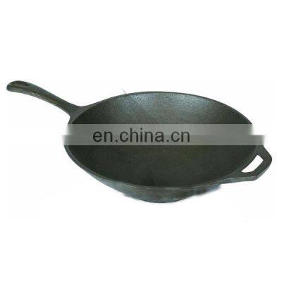 China supplier high quality cast iron wok