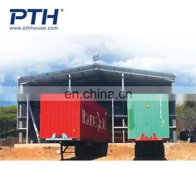 Готовый качественный склад из стальной конструкции. Прочный складное здание из горячекатаной стали photo-2