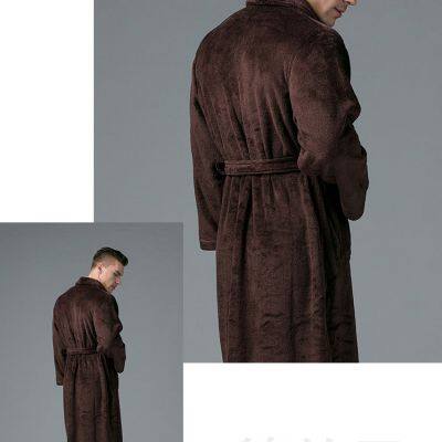European Size Coral Fleece Bathrobe ,SPA Bathrobe,Robe/OEM(KW1155M) photo-3