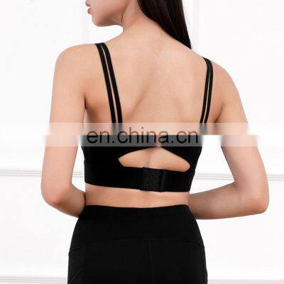 Customized Logo Yoga Bra Top Sportswear Women Fitness Wear Adjustable Shockproof Sports Bra Gym Active Wear Clothing