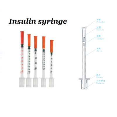 Insulin Safety Syringe / Insulin Syringe / Disposable Syringe / Insulin Needle / Diabetes Mellitus photo-4