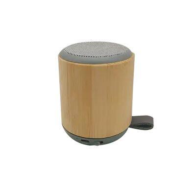 Outdoor Custom Logo Bamboo Wood Wireless Speaker Small Mini Portable Speakers