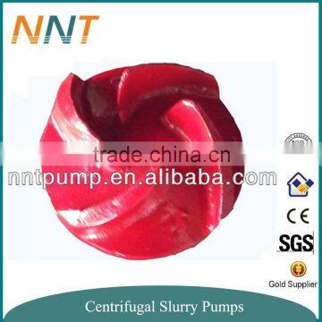 Open impeller for centrifugal slurry pump