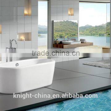 Seamless Join Freestanding Bathtub with pop up drain