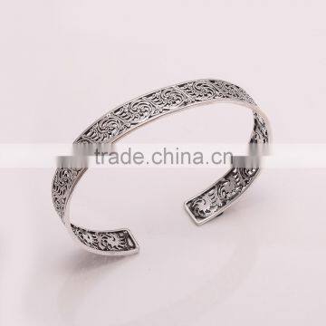 925 SOLID STERLING FINE SILVER HANDWORK NEPALI BANGLE