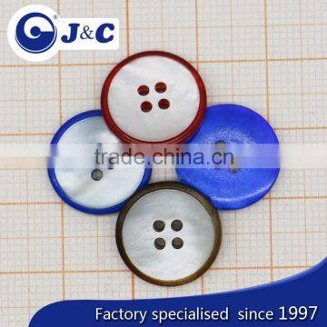 Customized pantone colour match river shell button