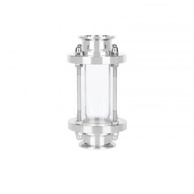 Stainless Steel Tempered Glass Tri Clamp Tubular Straight Through Sanitary Sight Glass Fittings