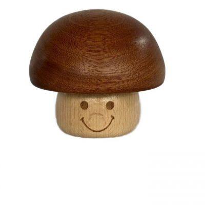 Music Box Mushroom Ornaments Solid Wood Music Box photo-2