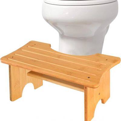 Wood Folding Foot Rest Footstool Bamboo Stool Adjustable Footrest Wooden Footstool photo-5