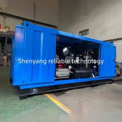 Industrial Reactor Tank Cleaning System 3D Rotary Nozzle Water Jetting Machine Customized