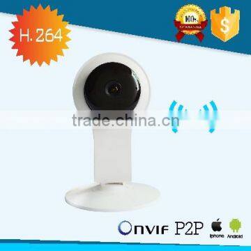 1/4 CMOS sensor home security wifi camera H.264 1MP Color 720p mini wifi ip camera