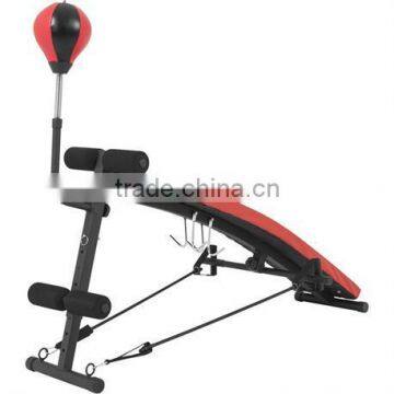 Foldable Sit Up Bench with Punching Ball