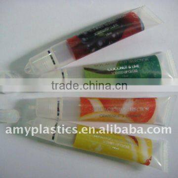 Labeling Lip stick tube with special cap