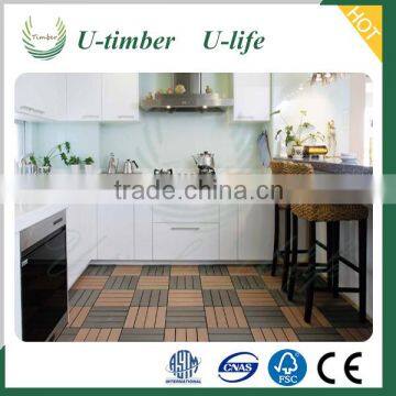 Household Wood Plastic Composite WPC DIY Decking Tiles