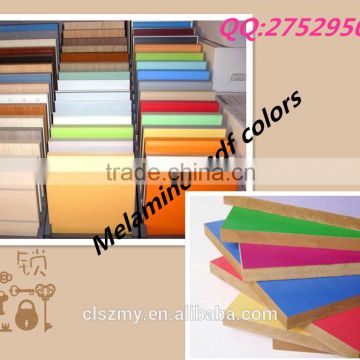 Colorful melamine mdf boards for furniture or decoration