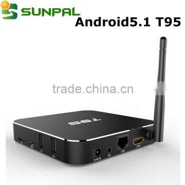 2016 hot selling kodi 16.0 amlogic s905 t95 android 5.1 tv box 1gb 2gb t95 ott box