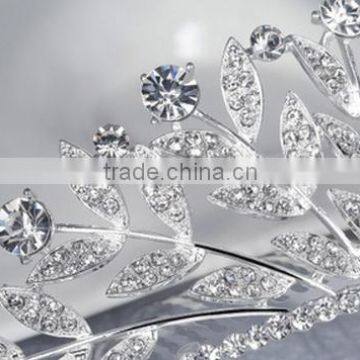 Leaf Crystal Rhinestone Wedding Hair Comb Wholesale Bridal Hair Accessories photo-3