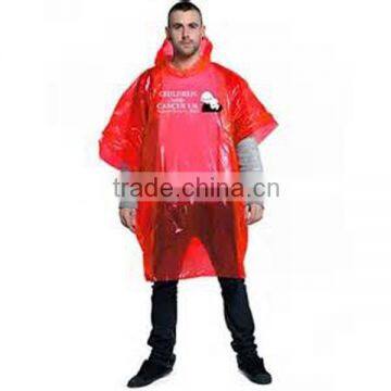 Women Custom Printed Emergency Black Poncho Raincoat photo-6