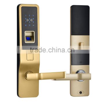 Smart digital touch screen residential biometric security padlock