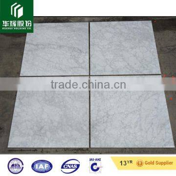 Carrara white laminated tile for flooring and wall