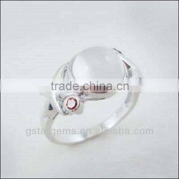 925 Sterling Silver Natural Moonstone Set Jewelry photo-3