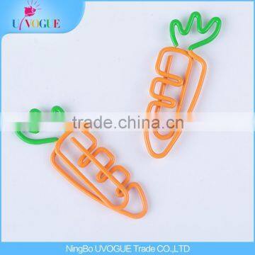 Eco-Friendly Factory Produced Two Colors Radish/Carrot/Peas Vegetables Shape Paper Clips photo-3
