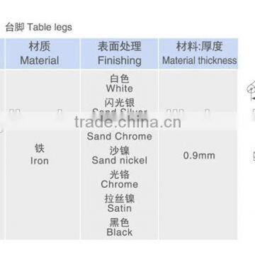 Glass Black Metal Dinning Table Legs Extenders photo-3