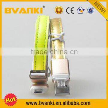 Express Leather USB Data Cable,Magnetic Micro USB Cable For Mobile Phone Bulk Buy From China photo-2