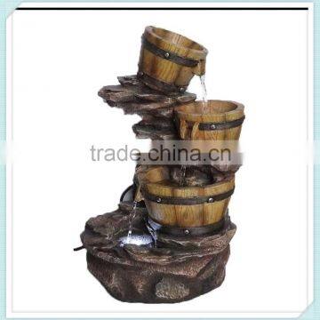 Own factory handmade LED light 4 tier water fountain