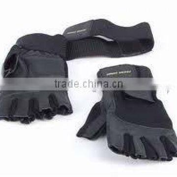 Leather weight lifting gloves