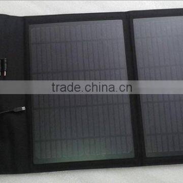 Factory Wholesale Solar Charger 20W Solar Panel Solar Energy Solar Folding Bag For IPAD Phone USB Charger