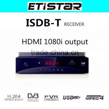 HD Digital ISDB-T receiver for Brazil philippines tv tuner set top box