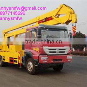 CNHTC 3 Knuckle arm 20 meter High-altitude Operation Truck aerial working platform