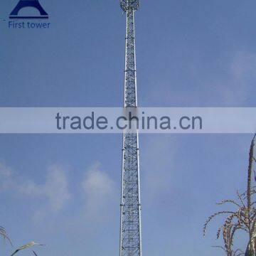 Good Service Galvanized Self Supporting Tower Telecom Pole photo-5