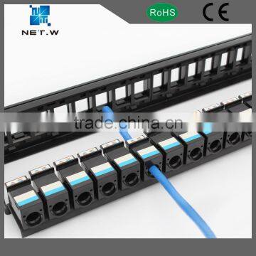 rj45 to rj45 patch panel 1u height empty patch panel, 19 inch patch panel ethernet