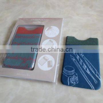 3M sticker card holder for smartphone ,cell phone card holder