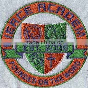 Wholesale Round Letter Design Custom Clothing Embroidery Patches