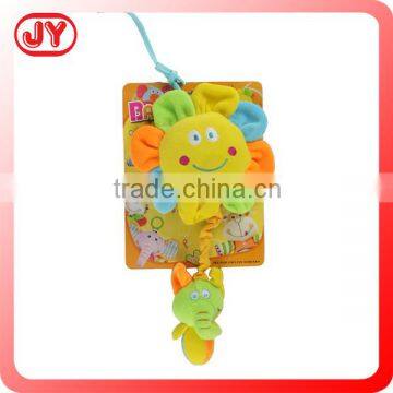 Newest design pull string plush toy flower with music