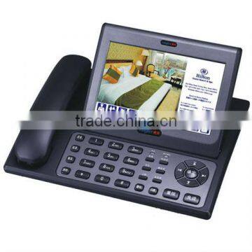 New Multi-Media Leader Hotel Phone with 7inch Screen Surf the Internet Information service Message group PDA function PY-KT8008