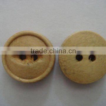 12mm normal used 2 holes natural wooden shirt buttons for sale