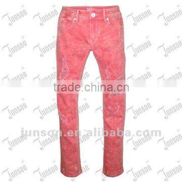 Fashion Lady's Colour Denim Jeans