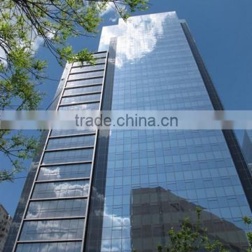 Point-supporting glass curtain wall with stainless steel SPIDERS claws