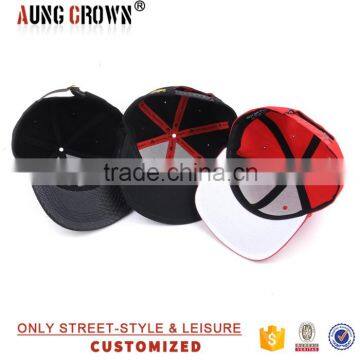 3D Embroidery Logo Wholesale Flat Brim Snapback Hat Manufacturer photo-6